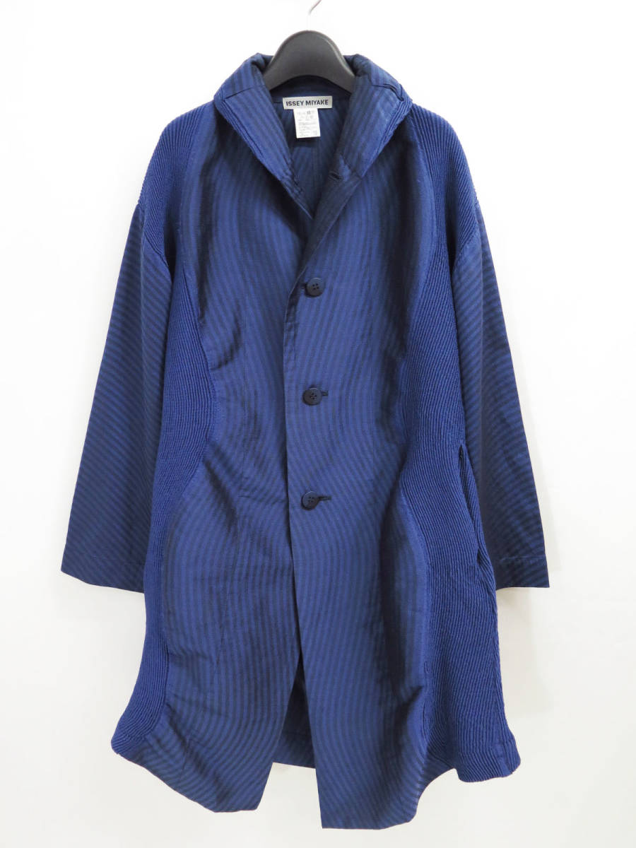 2017 ISSEY MIYAKE 3D STEAM STRETCH LONG JACKET COAT イッセイミヤケ