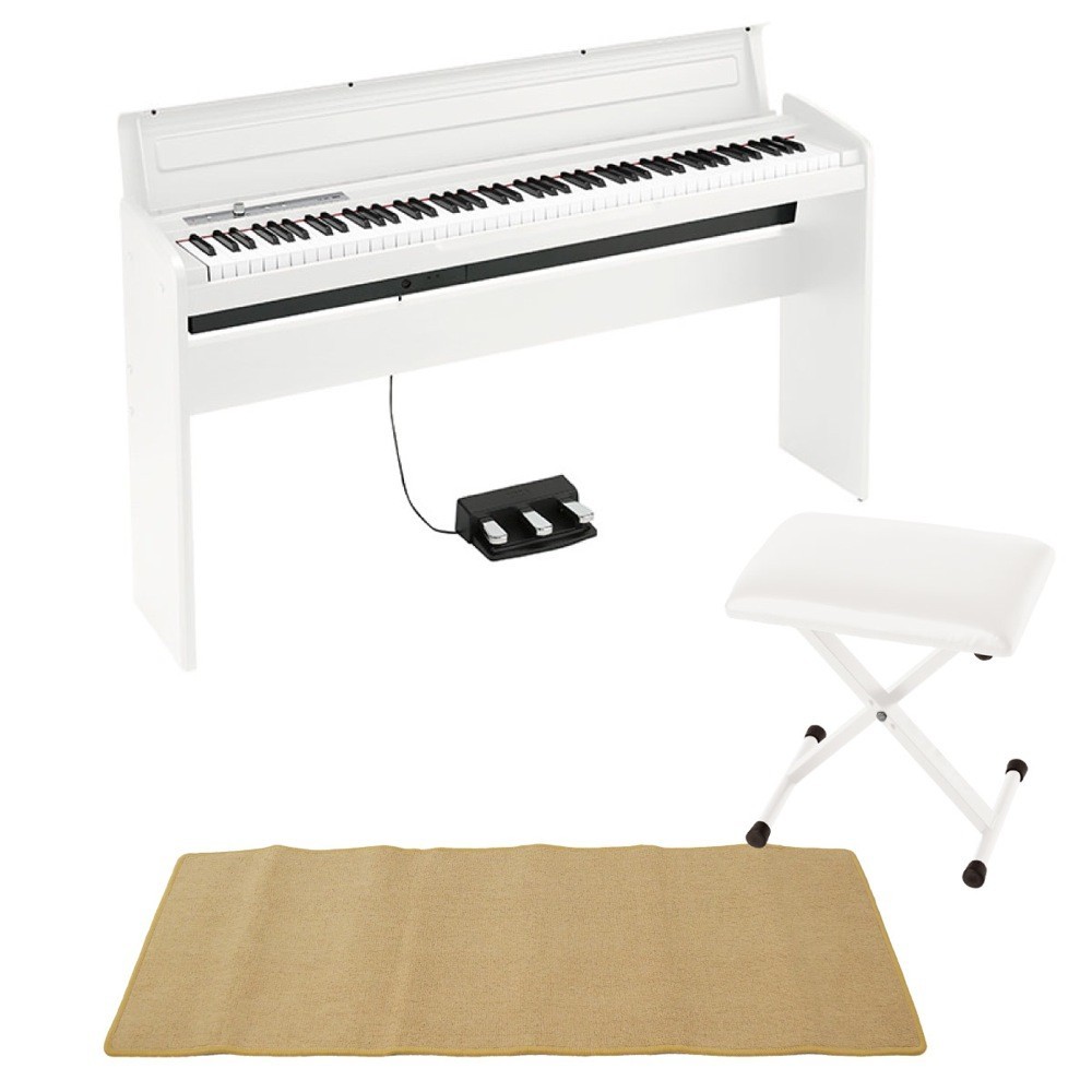 KORG LP-180 WH 電子ピアノ X型ピアノイス ピアノマット(クリーム)付き