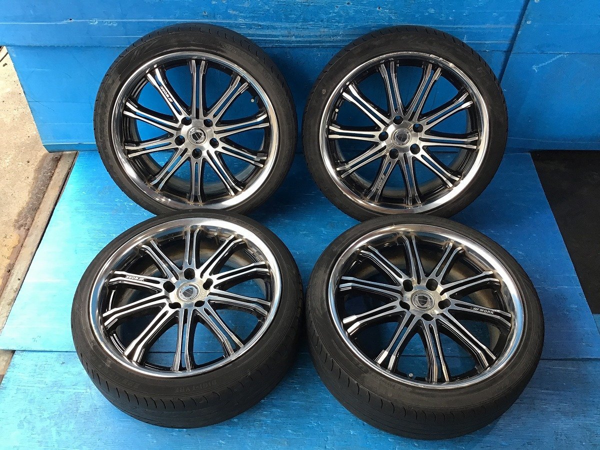 WORK SCHWERT ワーク シュバート SC1 SW1 19インチ アルミホイール 19x8.0J オフセット+53 5穴 PCD：114.3 4本セット オデッセイ RB1 ~外し_画像1