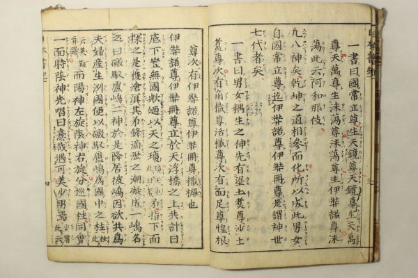 「神代巻(日本書紀)」秋田屋大野木市兵衛 享保14年序 上下巻2冊揃｜歴史書 日本史 日本神話 神道 国学 古書 和本 江戸時代 古典籍_画像5