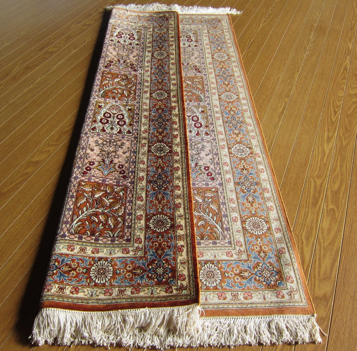 122×78】イラン☆シルク◇クム産ペルシャ絨毯□2610-200【BABAI 122×78】イラン☆シルク◇クム産ペルシャ絨毯□2610-200【BABAI