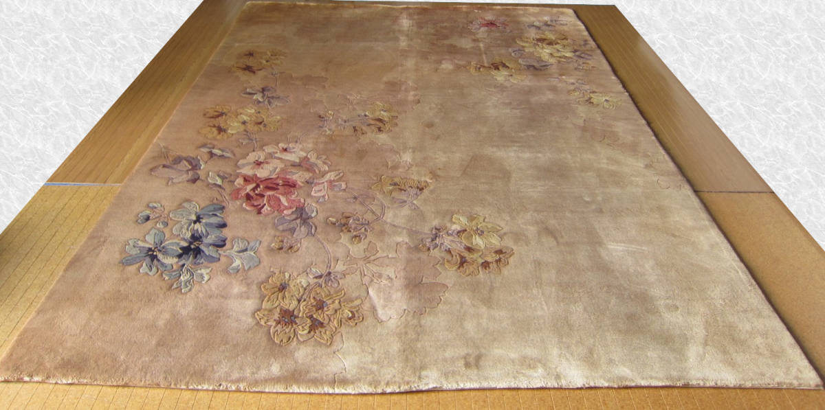 ランキング第1位 【350×265】ウール◇中国産絨毯・カーペット□2606