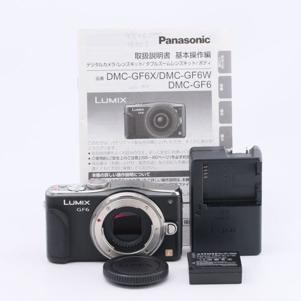 Panasonic パナソニック LUMIX ルミックス ミラーレス一眼カメラ ルミックス GF6 ボディ ブラック DMC-GF6-K#4852_画像1