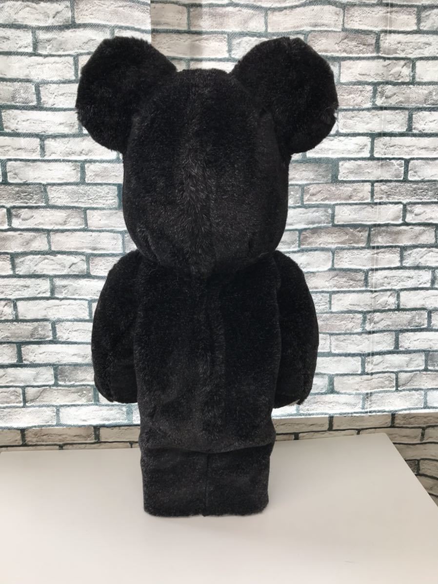 *MEDICOMTOYmeti com toy *BE@RBRICK Bearbrick 1000% WORLD WIDE TOUR 2004 HF Fujiwara hirosi fur Bearbrick 