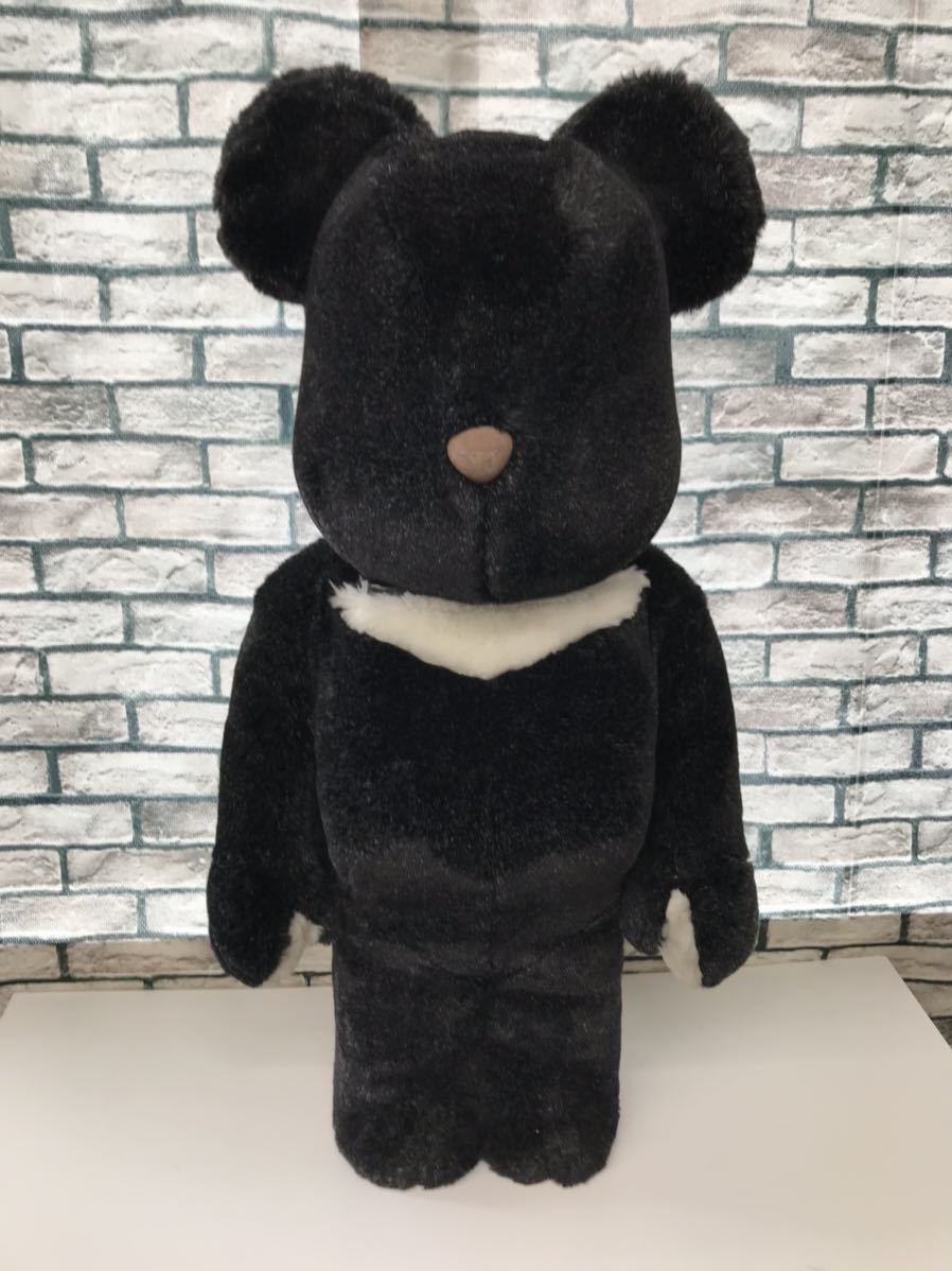 *MEDICOMTOYmeti com toy *BE@RBRICK Bearbrick 1000% WORLD WIDE TOUR 2004 HF Fujiwara hirosi fur Bearbrick 