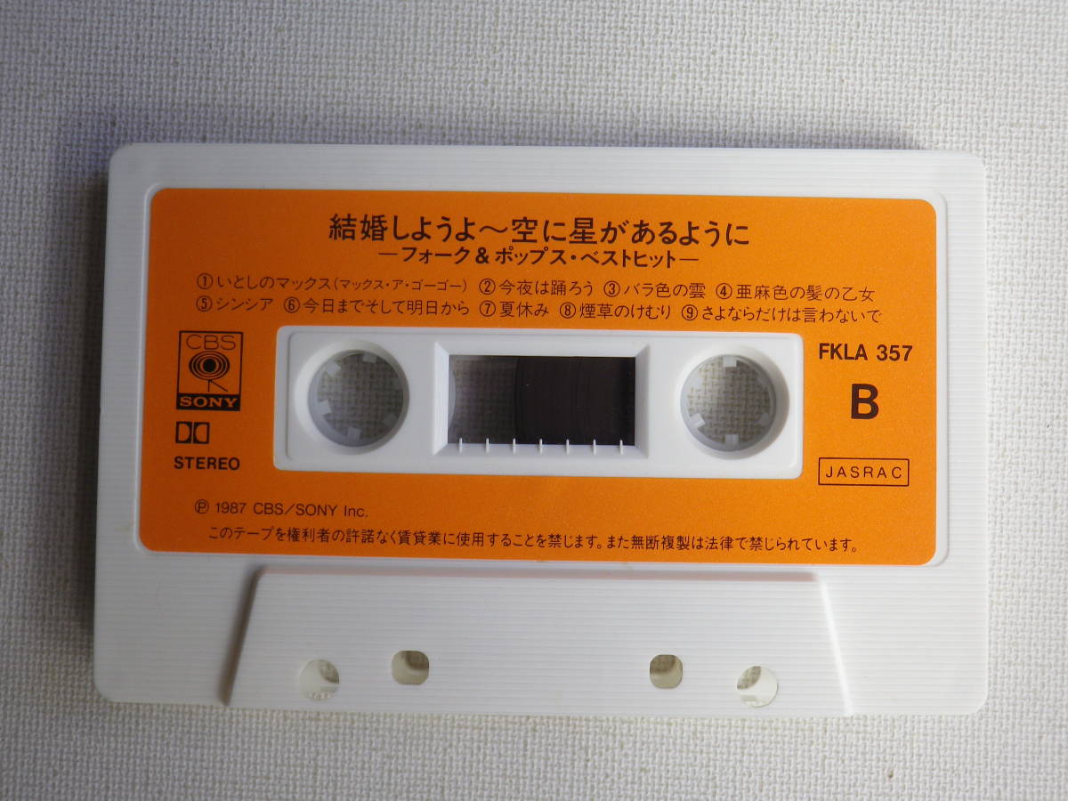 ◆カセット◆昭和歌謡ポップスフォークSONYコンピ 吉田拓郎 猫 山本コータロー 河島英五 荒木一郎 ヴィレッジシンガーズ 森田公一_画像5