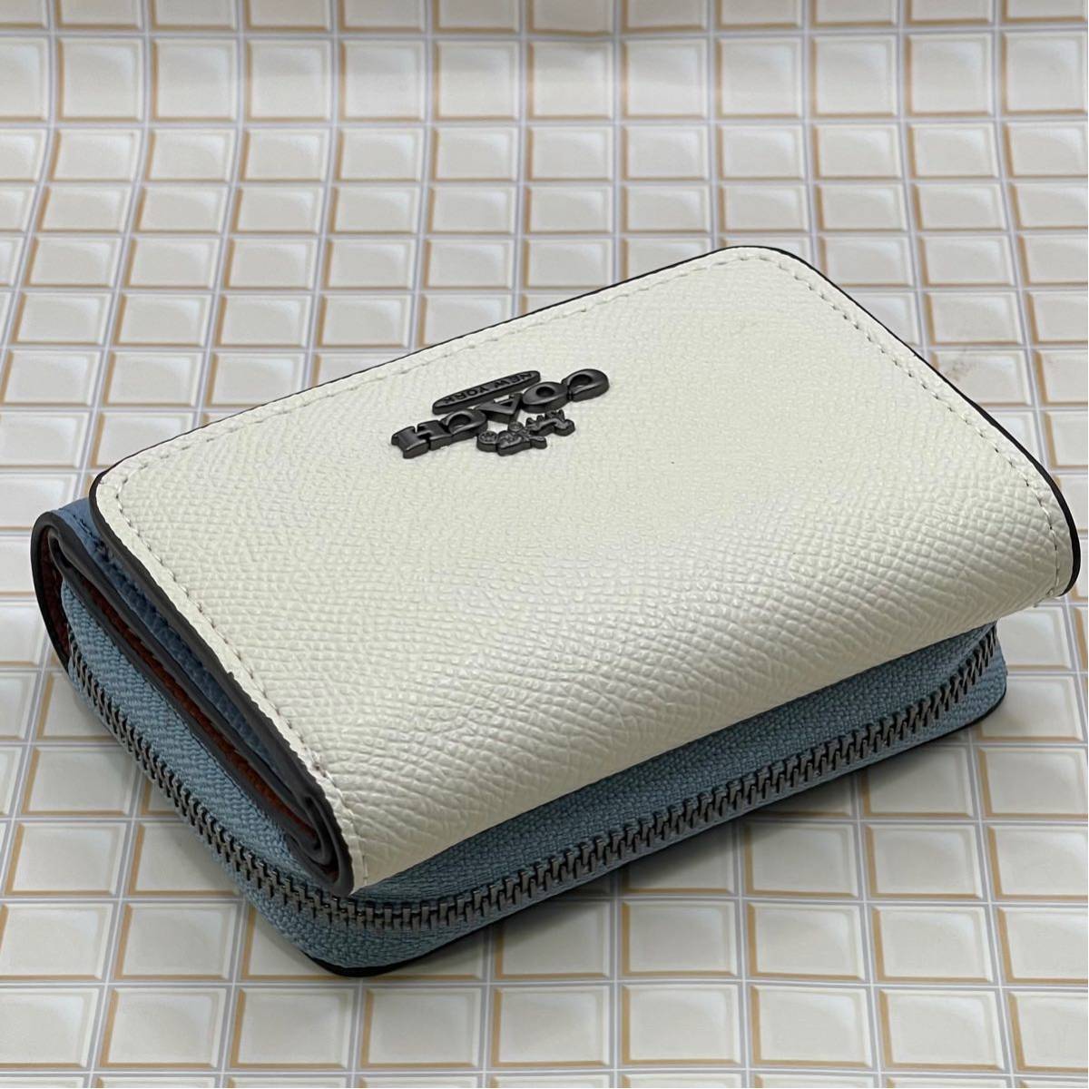 COACH コーチ マルチカラーブロックトライフォールドスモール batcat.shop