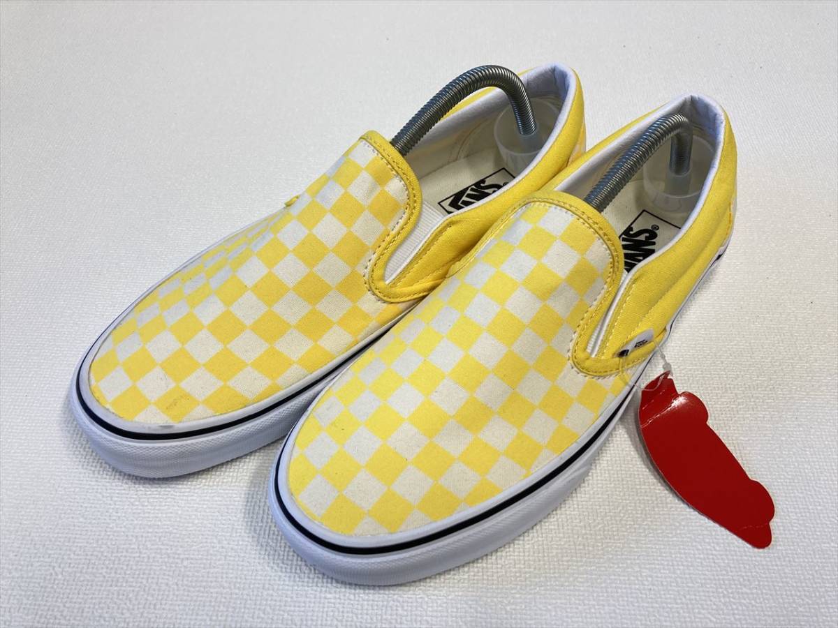 格安 US5.5 チェッカー 黄色 白生成り SLIPON VANS (23.5cm) バンズ スリッポン アメリカ企画限定!! バンズ 格安 US5.5 チェッカー 黄色 白生成り SLIPON VANS (23.5cm) バンズ スリッポン アメリカ企画限定!! バンズ