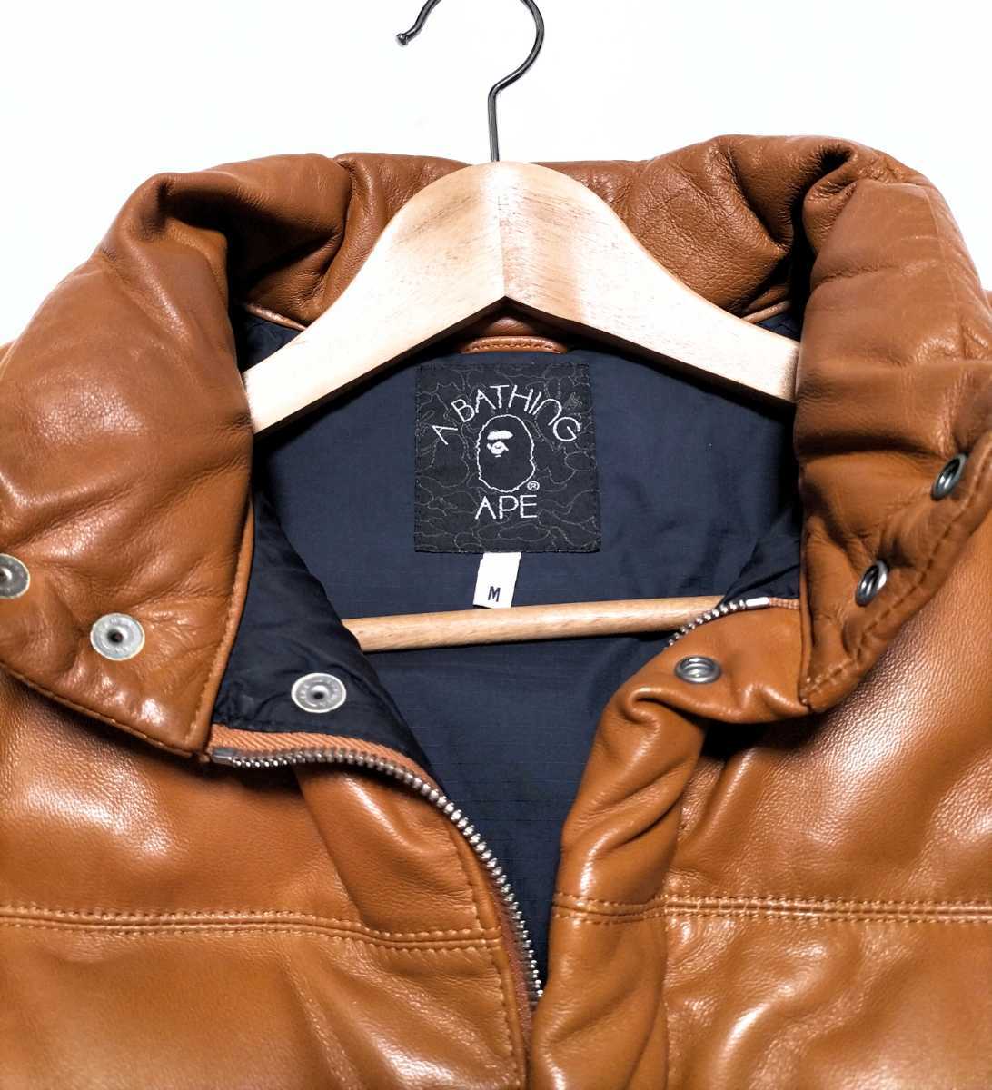 NFS限定復刻モデル 』size M 良品 A BATHING APE レザーダウン NFS限定復刻モデル 』size M 良品 A BATHING APE レザーダウン