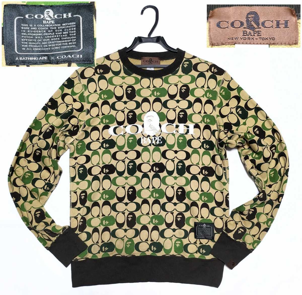 BAPE X COACH CREWNECK コーチ エイプ Mサイズ