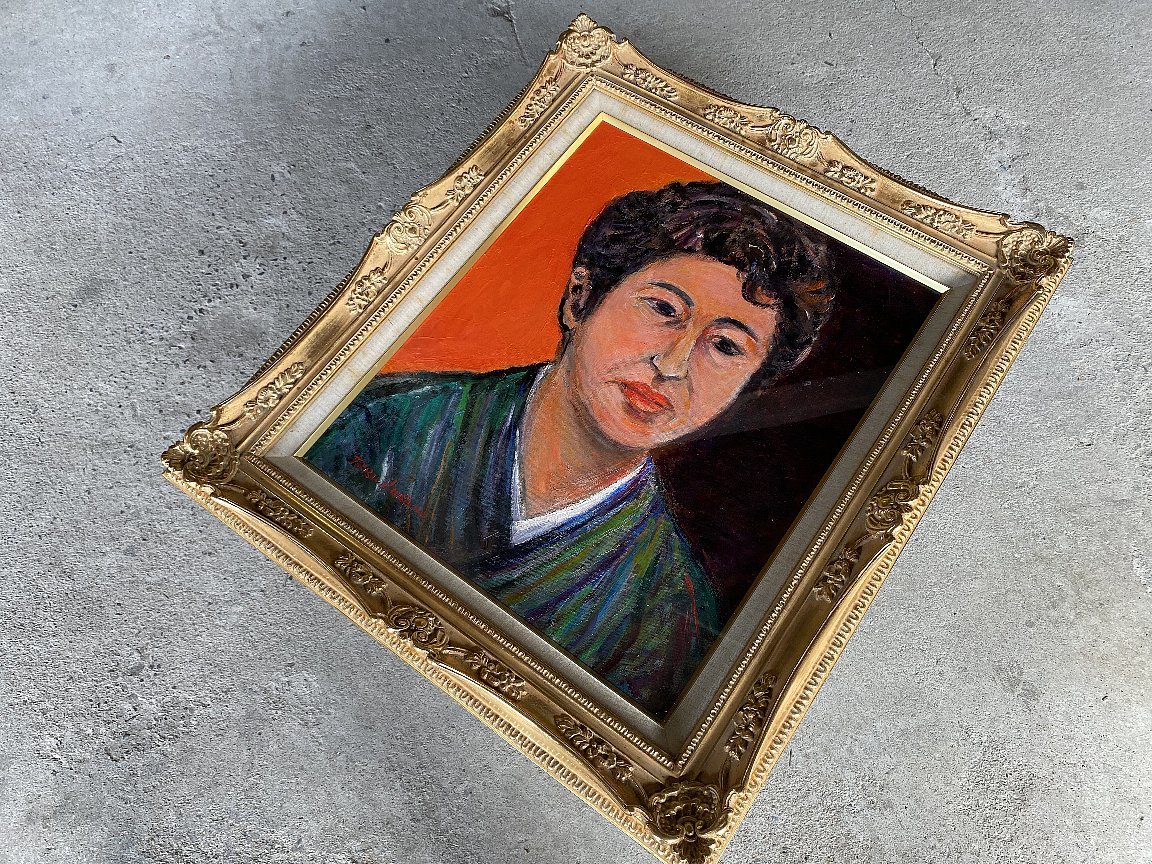 能仲ヤツヲ 油絵・油彩画『出番待ち』【真作保証】 絵画 能仲ヤツヲ 油絵・油彩画『出番待ち』【真作保証】 絵画