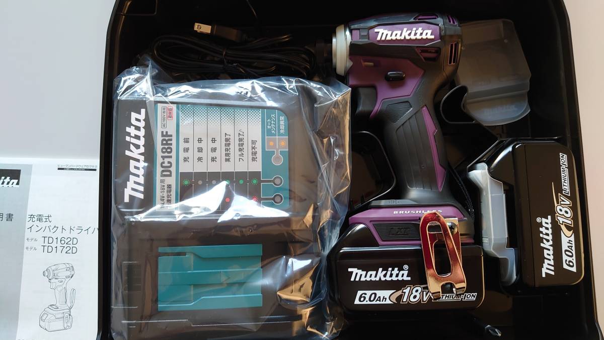 マキタ 充電式インパクトドライバ 18V 6.0Ah TD172DGXAP