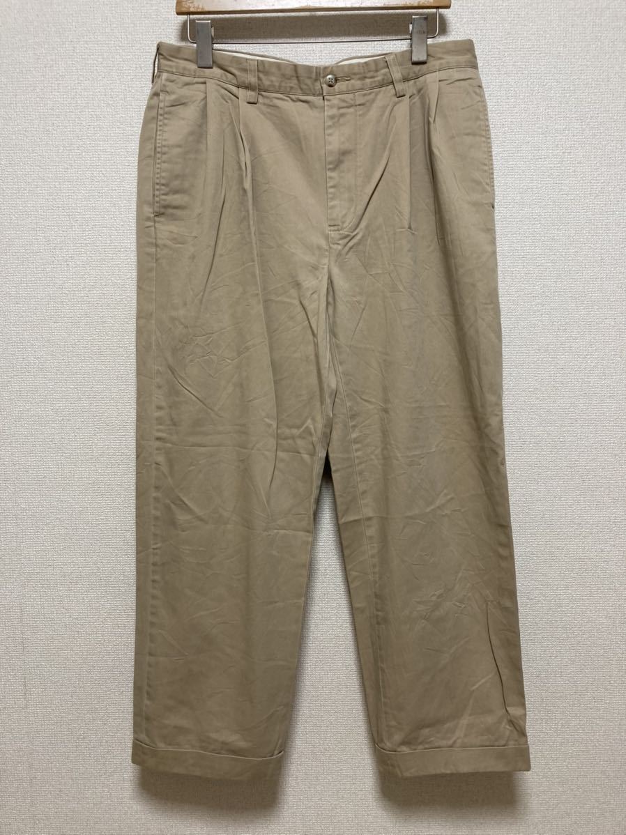 90's ヴィンテージ Polo by Ralph Lauren CLASSIC POLO CHINO ポロチノ ラルフローレン チノパン クラシック 33/30 HAMMOND PANT 90年代_画像1