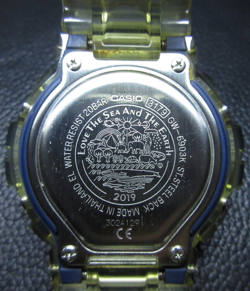 激レア！ 限定 G-SHOCK Gショック 25周年記念 イルクジ Love The Sea And The Earth 25th ANNIVERSARY ソーラー電波 腕時計 GW-6903K-7JRの画像8