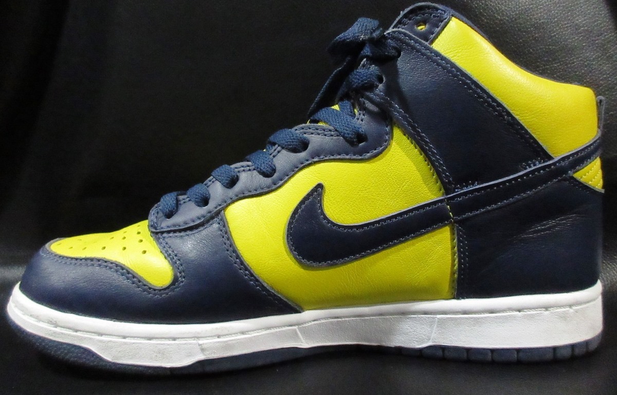 ナイキ ダンク ハイ ミシガン バーシティメイズ ミッドナイトネイビー CZ8149-700 NIKE DUNK HI SP MICHIGAN VARSITY MAIZE スニーカーの画像3