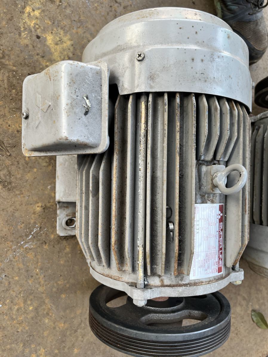 MITSUBISHI/三菱電機 SF-JR 3.7KW 4P 200V◇標準三相モータ 全閉外扇形