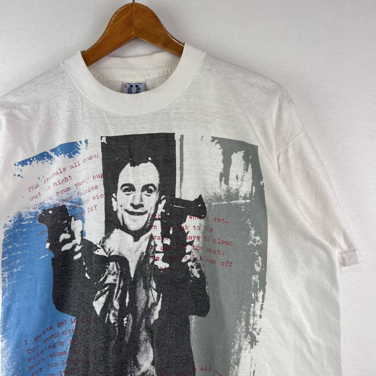 ビンテージ 80s【TAXI DRIVER】Tシャツ XL タクシードライバー ムービーt アートt ロックT 古着 映画 ACME AKIRA BRUCE WEBER PULP FICTION_画像1