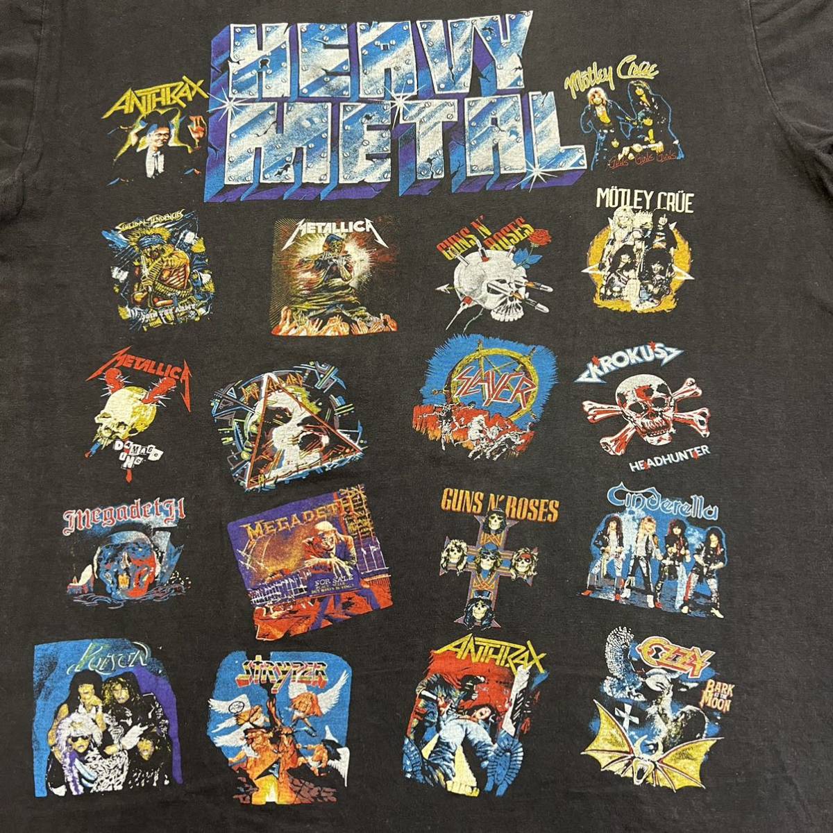 80s ビンテージ HEAVY METAL Tシャツ】XL ロックT ヘビーメタル バンド