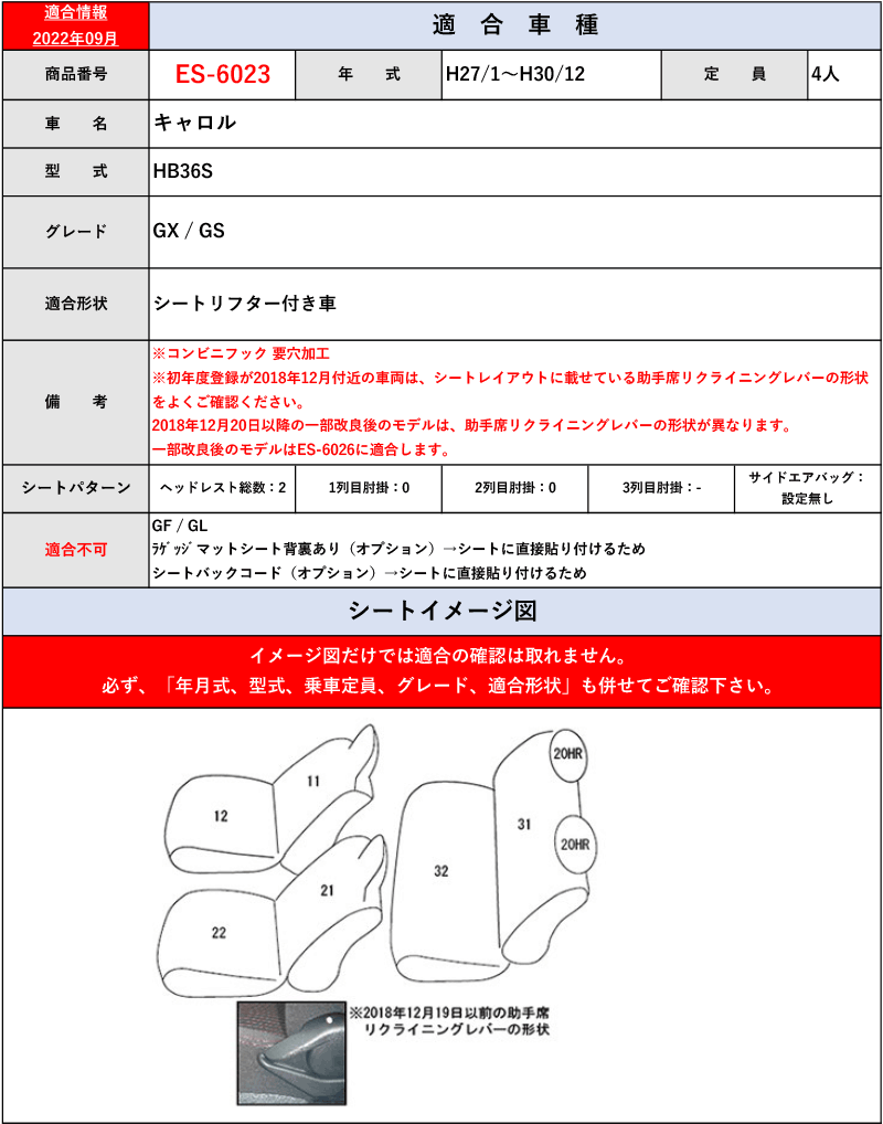 [Clazzio]HB36S キャロル(H27/1～R3/12)用シートカバー[クラッツィオ×ライン]_画像4