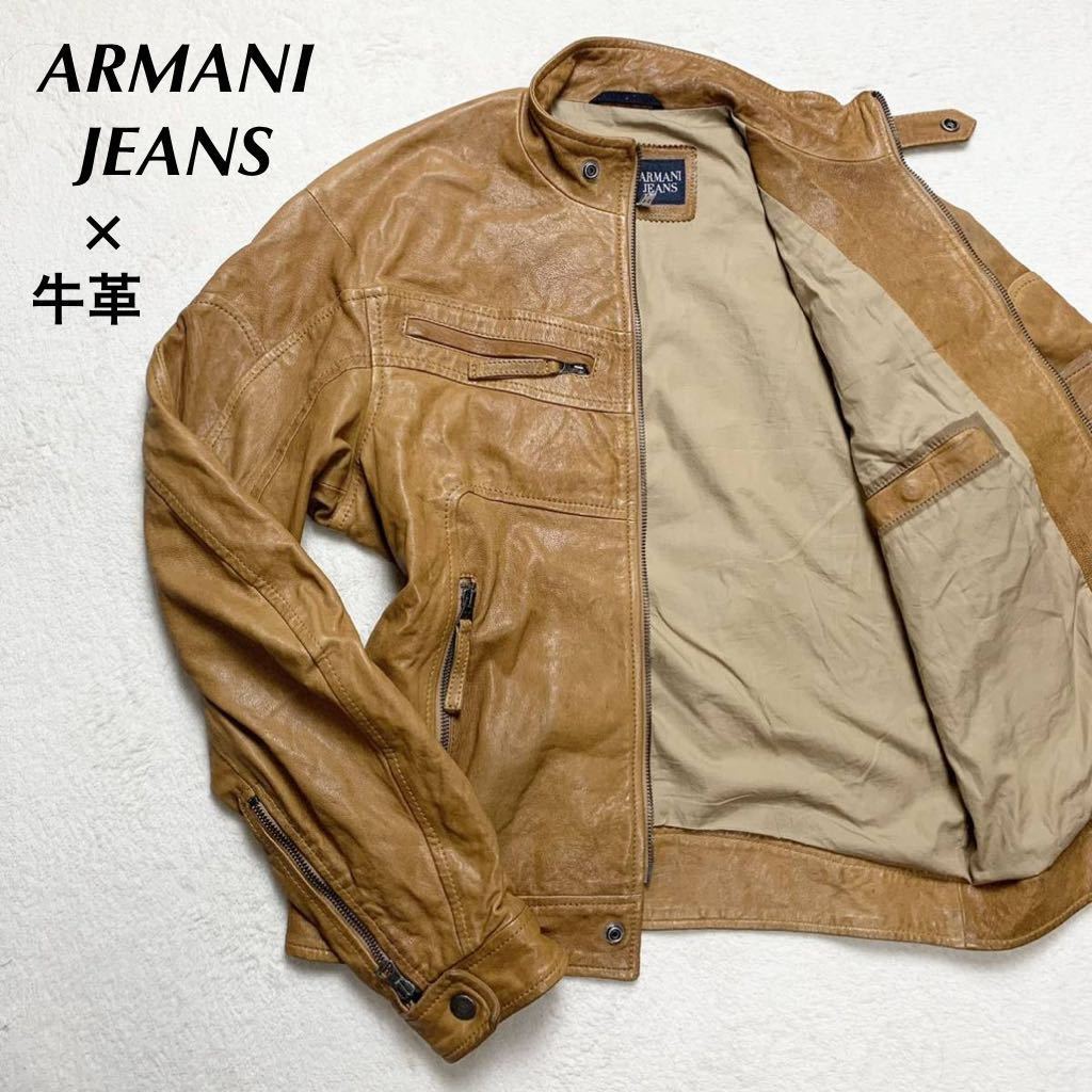 完成品 ARMANI JEANS アルマーニジーンズ レザージャケット | www 