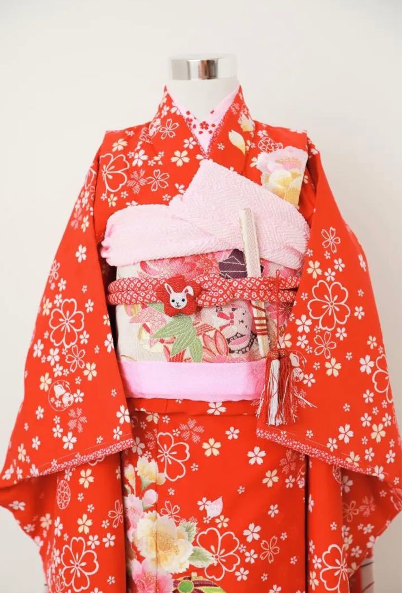 七五三 7歳 新品 着物 ジャパンスタイル セット 女の子 *86