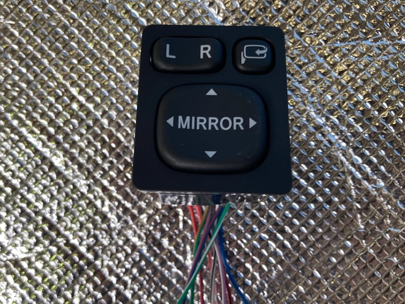 ⑥ Daihatsu Esse L235S original left right door mirror switch attaching S28 silver color series L245S electric storage type secondhand goods silver color series 60740km