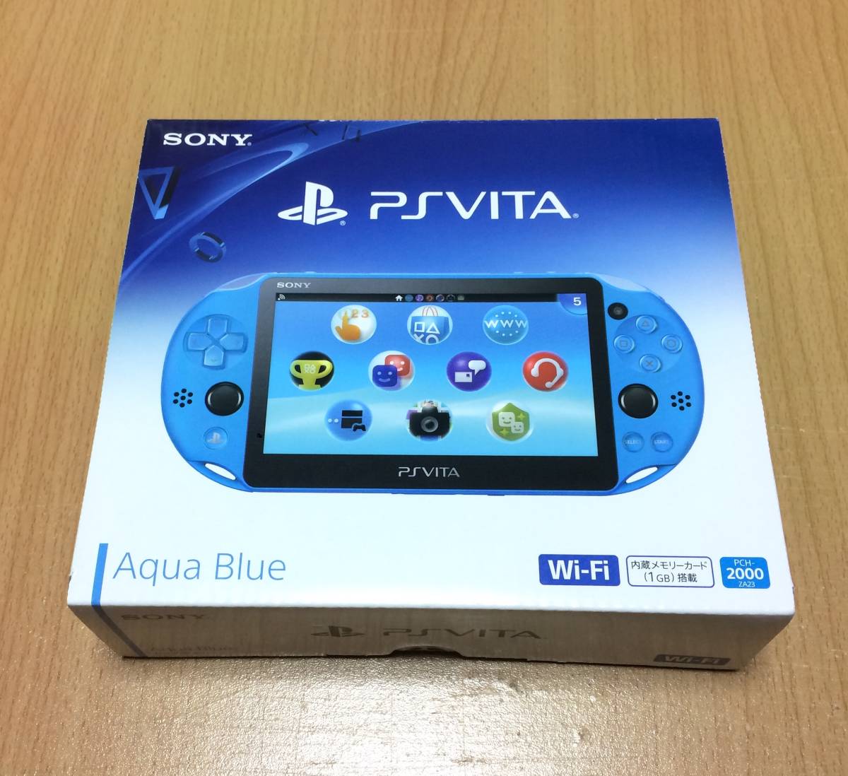 美品 PSVITA アクアブルー 本体 PCH-2000ZA23