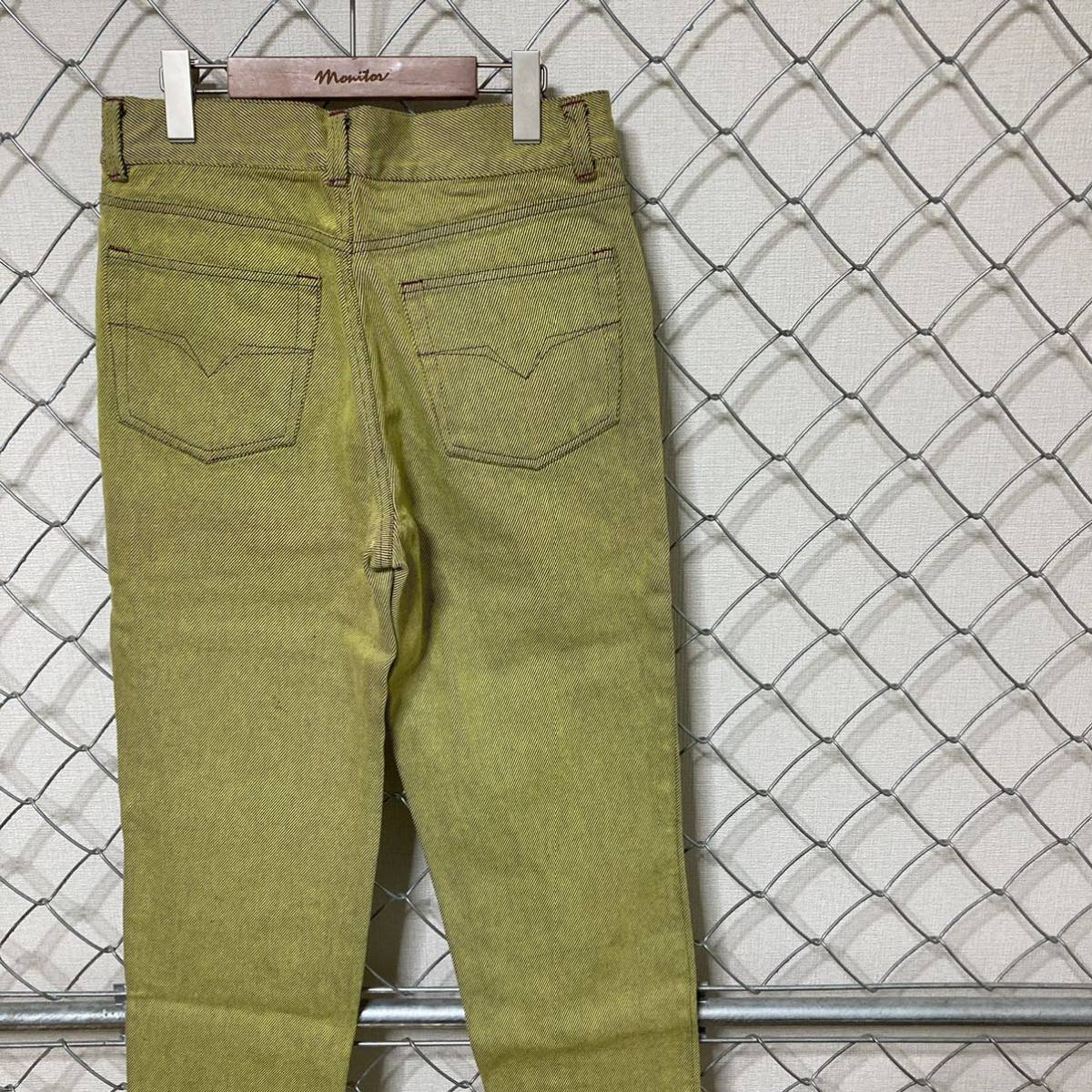 ふるさと納税 VERSACE JEANS COUTURE ヴェルサーチ イエロー パンツ