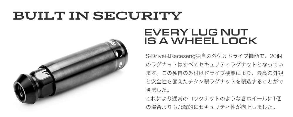 RACESENG チタンラグナット・ホイールナット：ロング貫通タイプ：TNS-2 LUG NUT - SPITFIRE：チタンカラー：M14x1.25mm：20個セット_画像7