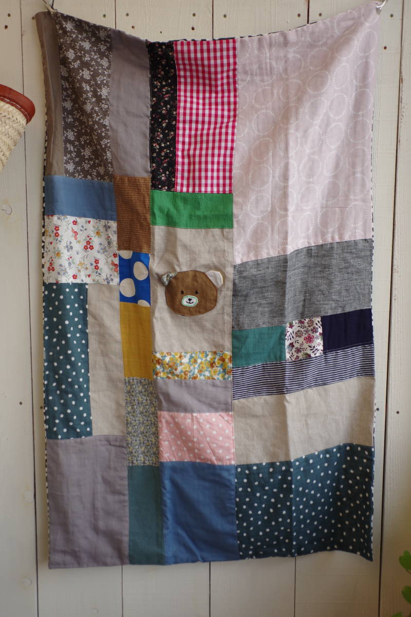  miscellaneous goods house hand made .. patchwork blanket extra-large gauze nap Kett 9-2