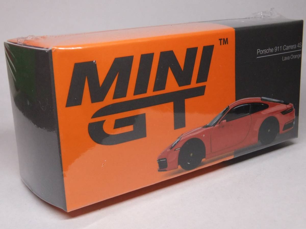 MINI GT★ポルシェ 911 カレラ 4S ラヴァオレンジ MGT00371-R Porsche 911 Carrera 4S 1/64_画像4