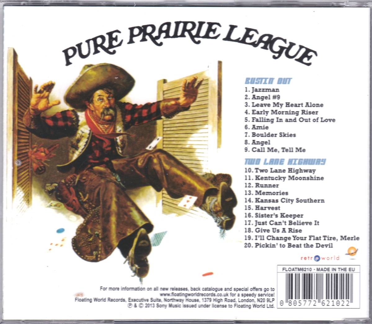 ☆PURE PRAIRIE LEAGUE(ピュア・プレイリー・リーグ)/Bustin’ Out＆Two Lane Highway『72年＆74年のCountry Rock大名盤２in１』◆激レア◇_画像2