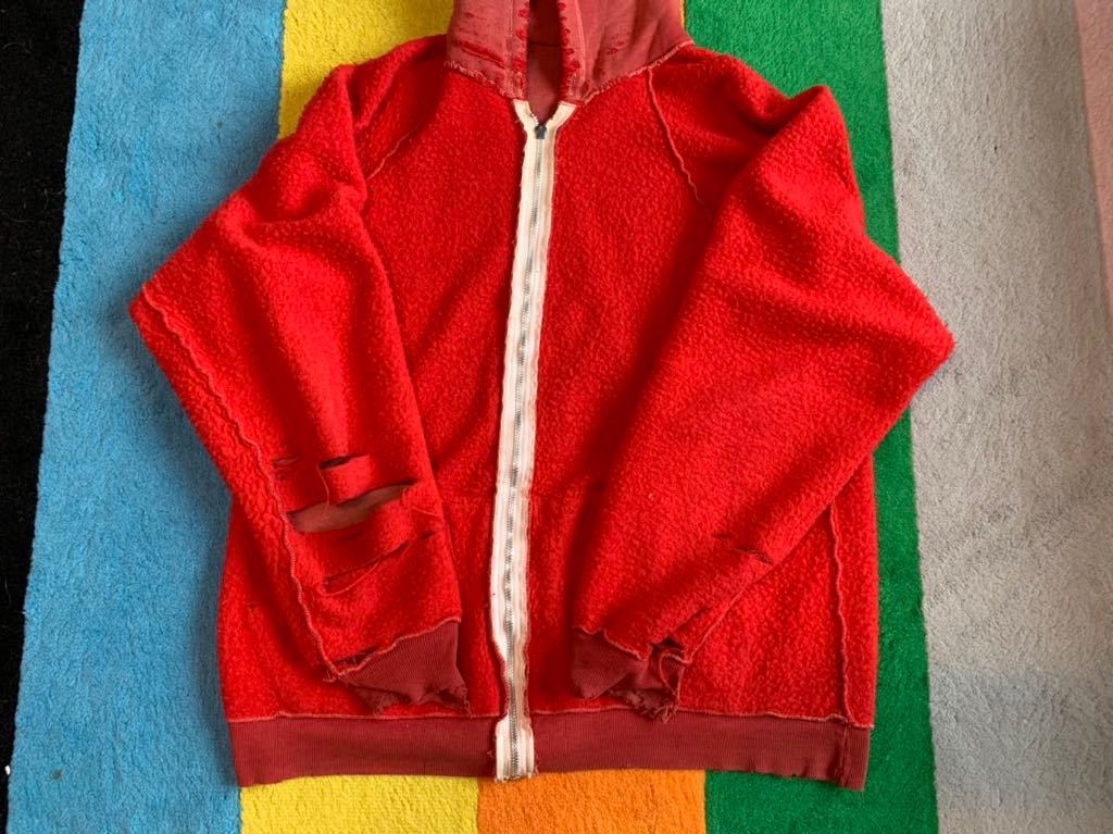 50s~60s☆ビッグサイズ☆VINTAGE FULL ZIP SWEAT PARKA☆スウェット