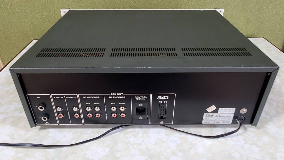 完動・美品 TEAC C-2 ティアック カセットデッキ 取扱説明書付 完動・美品 TEAC C-2 ティアック カセットデッキ 取扱説明書付