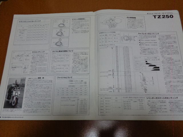 TZ125,TZ250. inspection setting,re-sin Gracer race circuit Yamaha TZ 350 750 TZR 50 125 250 R RZV 500 R YZR 2 stroke 