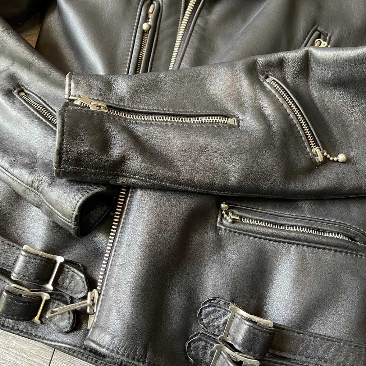 廃盤 lewis leathers ルイスレザー ライトニング 391T タイトフィット 34 メンズ カウハイド レザーライダースジャケット ブラック AVIAKIT