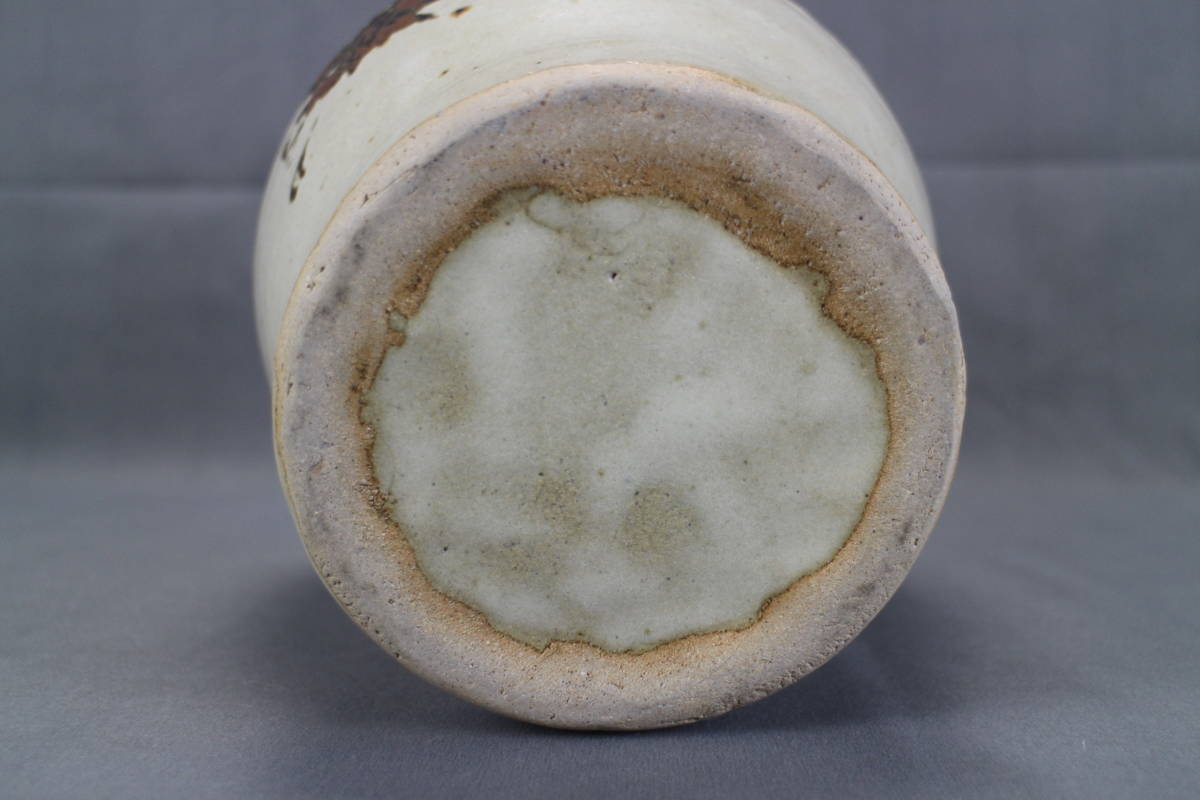 佐久間藤太郎 花器 花瓶 / 美品 益子焼 美術品 益子民窯 茶道具 花入