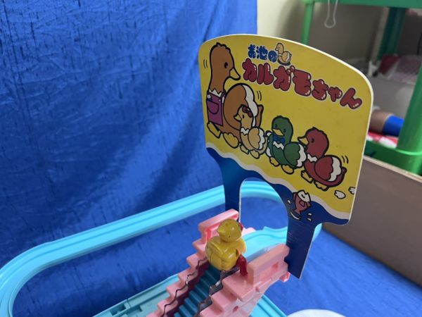 当時物 現状 TOYBOX お池のカルガモちゃん ジャンク おもちゃ 箱付き 昭和レトロ トイボックス ☆ U80の画像2