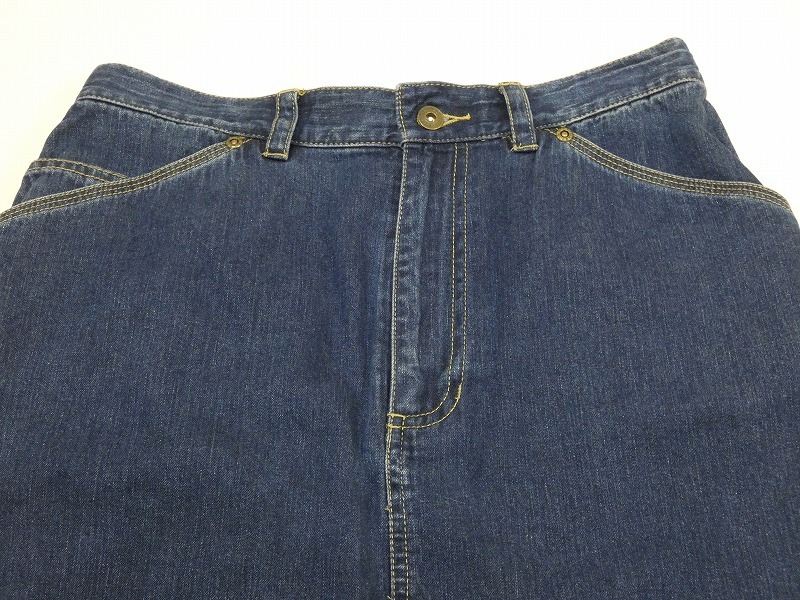 90s Liz Claiborne LIZ WEAR Right on s Denim длинный maxi узкая юбка casual простой american Vintage 