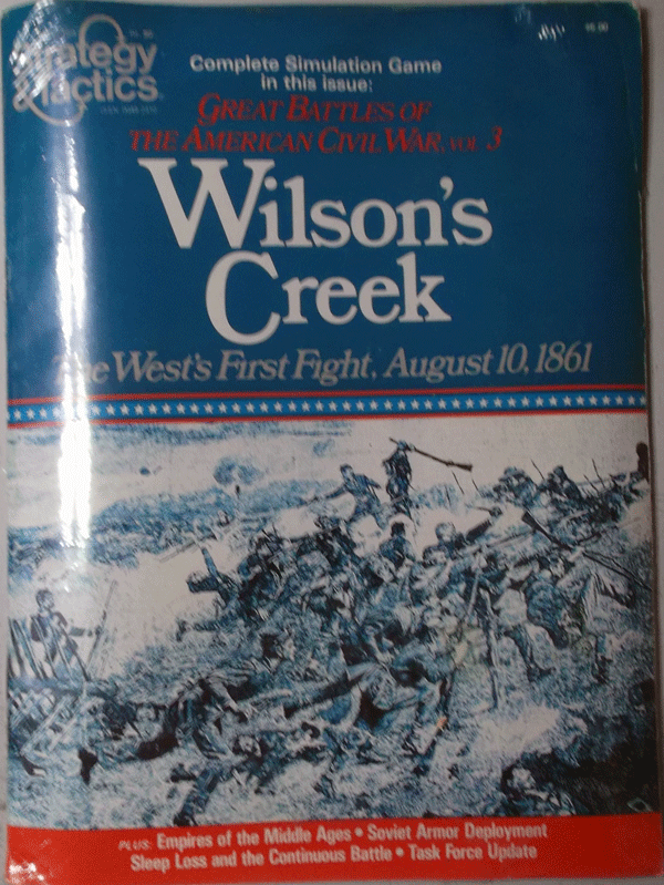 SPI/STRATEGY&TACTICS NO.80/WILSON'S CREEK/駒未切断/未開封品/日本語訳無し