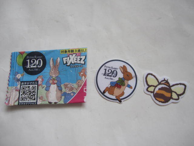  новый товар DAISO Daiso акция fik She's Peter Rabbit наклейка нашивка 2 вид комплект 2022 год .... меласса пчела 