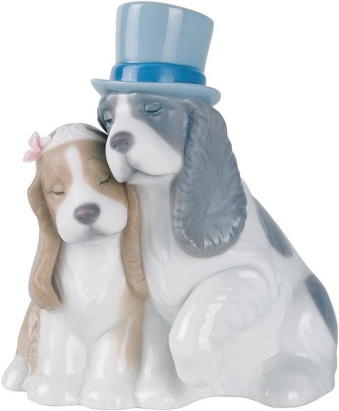 正規品 入手困難 リヤドロ 新品 LLADRO 犬 カップル 犬の置き物 ...