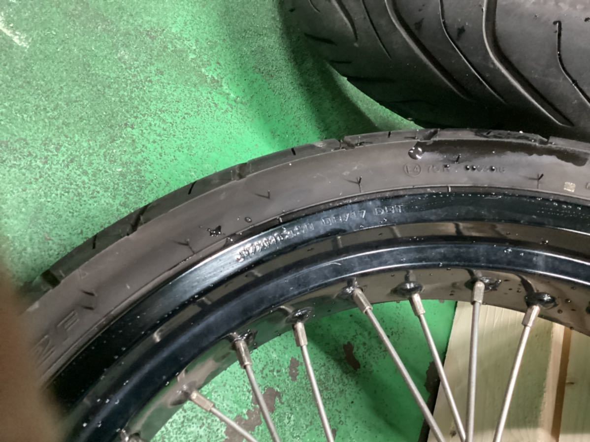 ヤマハ トリッカー DG32J 17インチ ホイール 前後セット ワイド 検