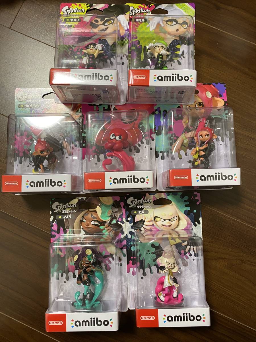 amiibo スプラトゥーン 7個セット スプラトゥーンアミーボ