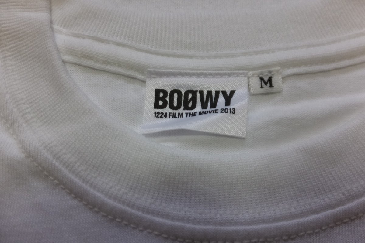 ■【YS-1】ボーイ　BOOWY■布袋・氷室・松井・高橋■Tシャツ■バックプリント■未使用品■サイズ・M■綿100%■白色系■【同梱可能商品】■A_画像8