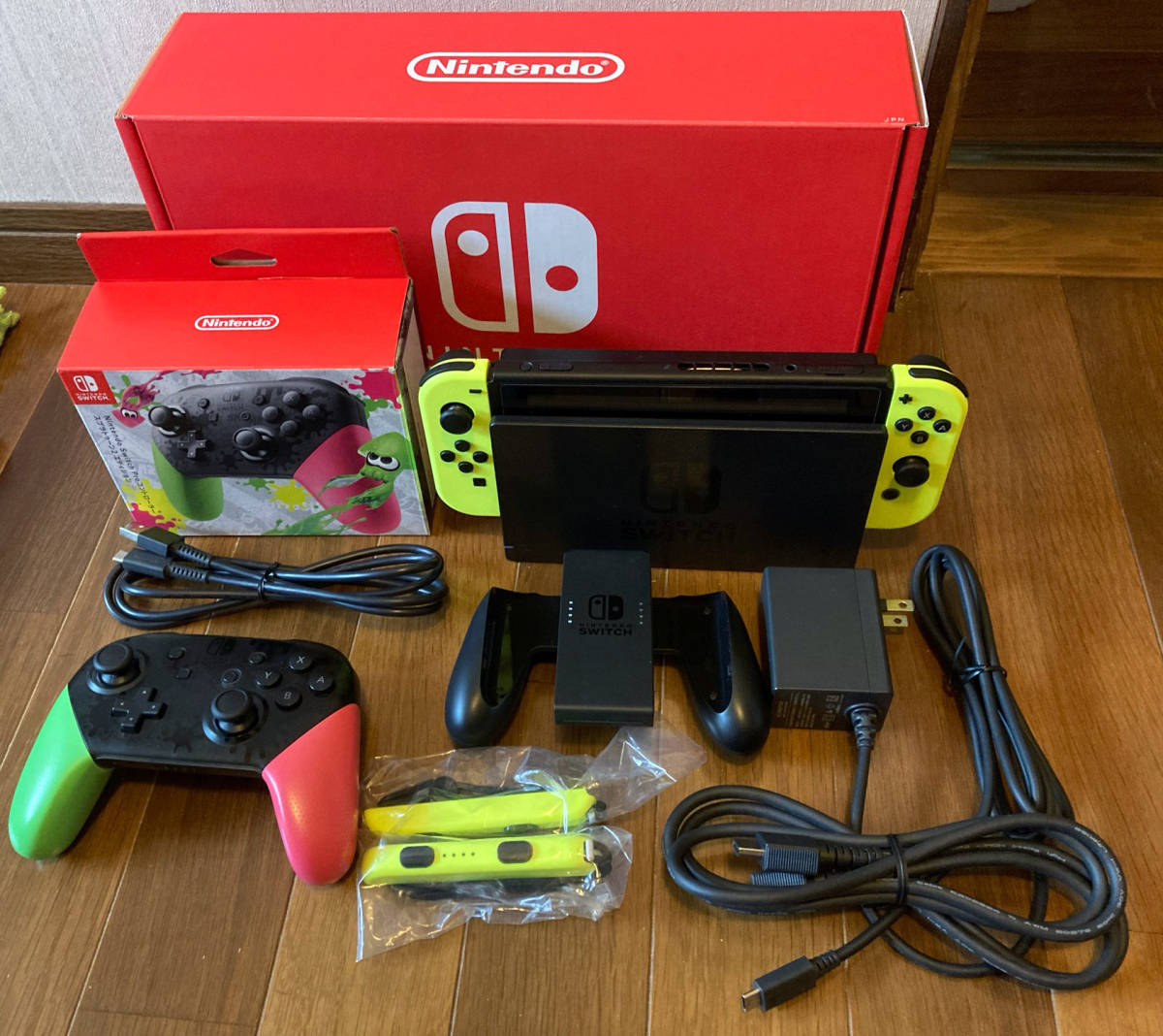 Yahoo!オークション - ◇中古美品◇ Switch本体 + Proコントローラー