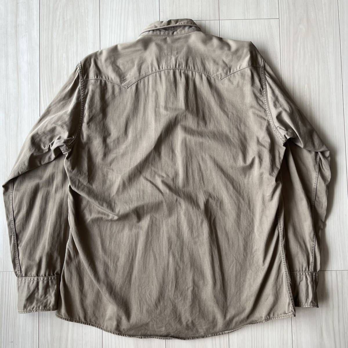 レアカラー】60s Lee ウエスターナー モカブラウン シャツ ウエスタン