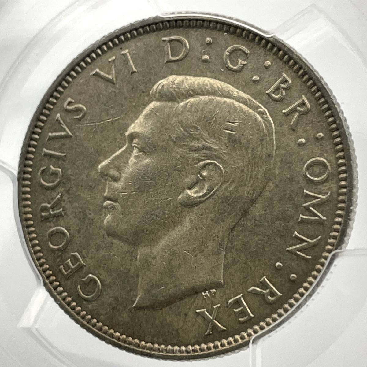 <span class="title">人気のジョージ6世★初年度発行★TOP3グレード 1937年 PCGS MS62 イギリス フローリン 2シリング 銀貨 アンティークコイン</span>