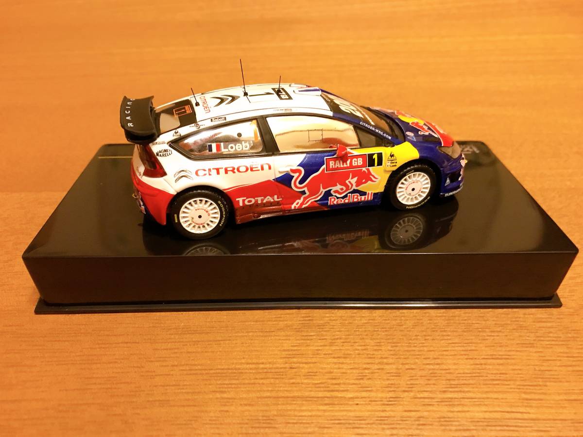 1/43 IXO 【RedBull】 シトロエン・C4 WRC #1 S.ローブ組 ラリーGB優勝 2009_画像3