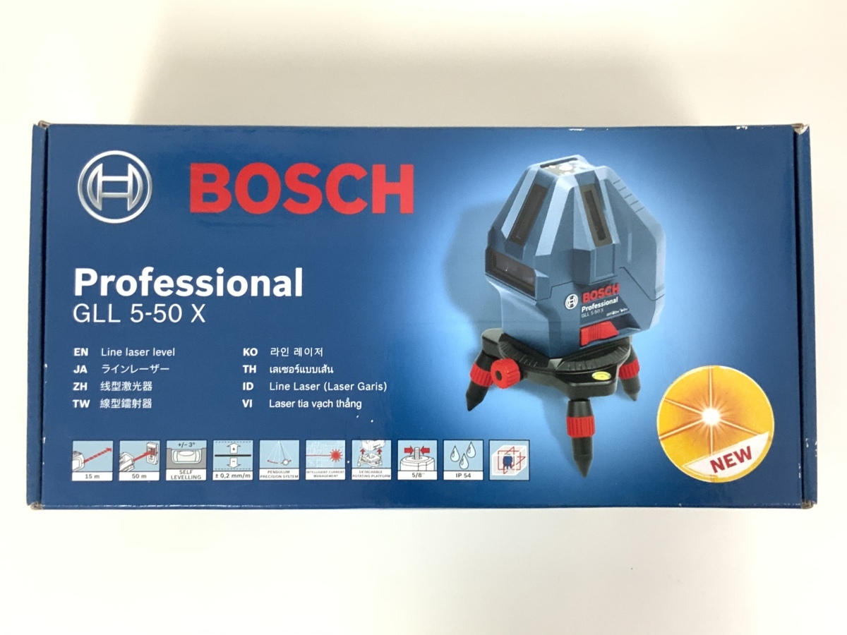 【全商品オープニング価格 特別価格】 ボッシュ正規品 BOSCH GLL5-50X レーザー墨出し器 キャリングバッグ 光学測定器